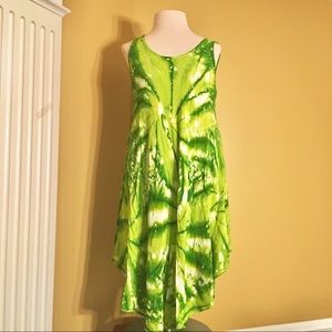 S.R. FASHION BOHEMIAN TIE DYE DRESS💚